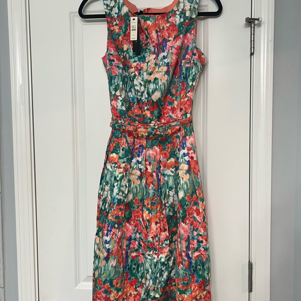 NWT Talbots size 8 dress w/ belt.